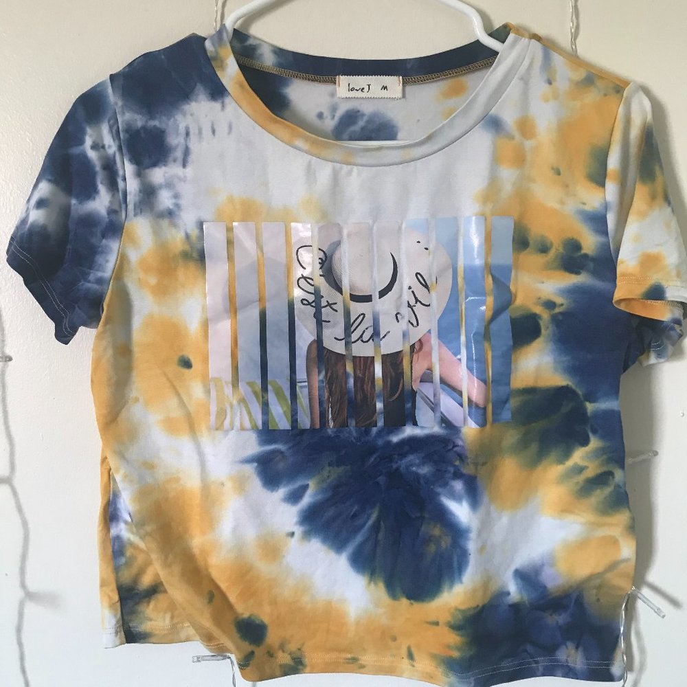 Dyed cropped T Shirt